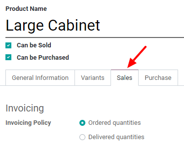 Comment changer votre politique de facturation sur une fiche produit dans Odoo Ventes ?