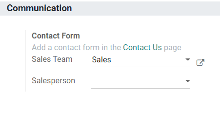 Ajustes del formulario de contacto