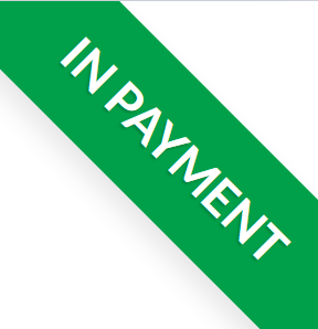 La factura del pago del anticipo inicial tiene una cinta de pago verde en la aplicación Ventas de Odoo.