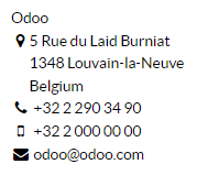 Exemple d'un bloc d'adresse