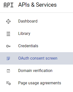 Menu de sélection du consentement Google OAuth.