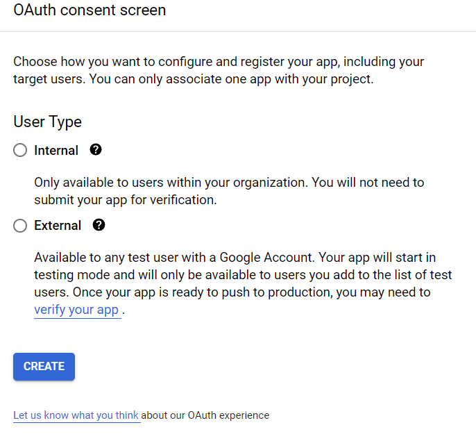 Choix d'un utilisateur type dans le consentement OAuth.