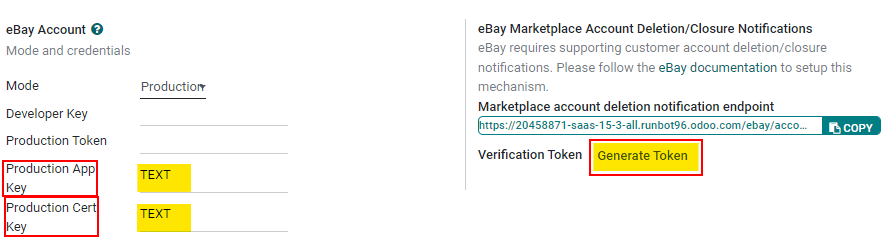 Generate a verification token in Odoo.