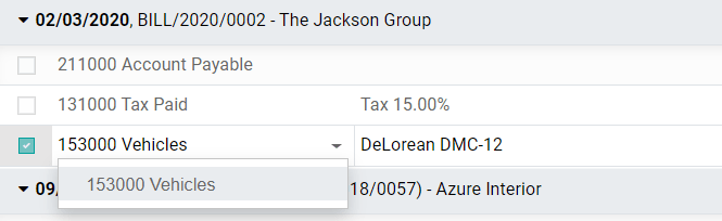 Modification of a posted journal item's account in Odoo Accounting