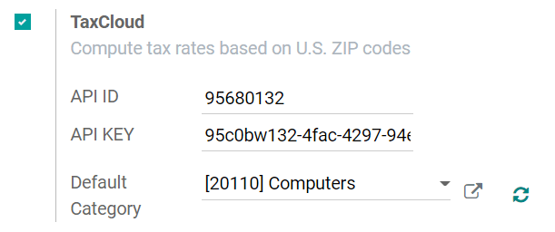 Integration - TaxCloud