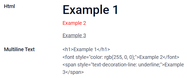 Ejemplos de campos html con diferentes widgets