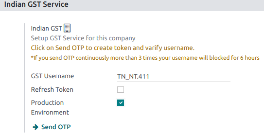 Veuillez saisir votre Nom d'utilisateur du portail GST comme Nom d'utilisateur