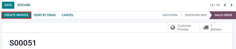 "청구서 만들기" 버튼을 표시합니다.