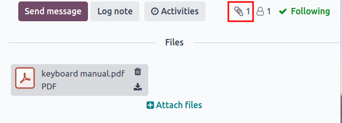 Show paperclip icon in the chatter to attach files to a BoM.