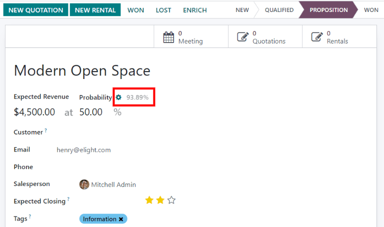 Het tandwielpictogram dat wordt gebruikt om automatische waarschijnlijkheid op een kansformulier opnieuw te activeren.