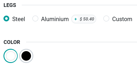 Variants configurator