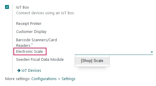 Lista de instrumente externe care pot fi utilizate cu PoS și IoT box.