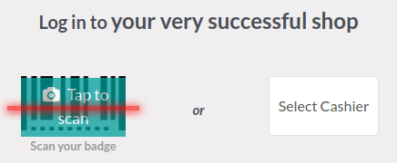 fereastra pentru a deschide o sesiune atunci când funcția de casierie multiple este activată