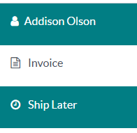 selectând expedierea mai târziu la finalizarea plății.