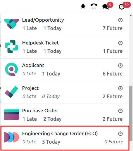 Show scheduled approvals notifications for the user.