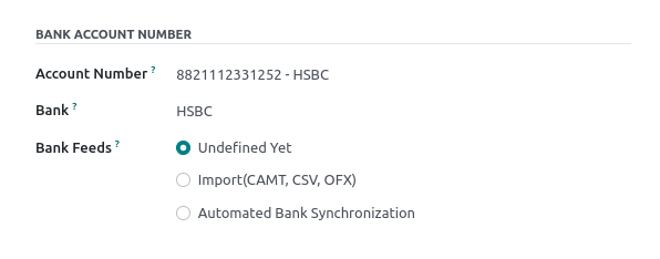 Bank Account's journal configuration
