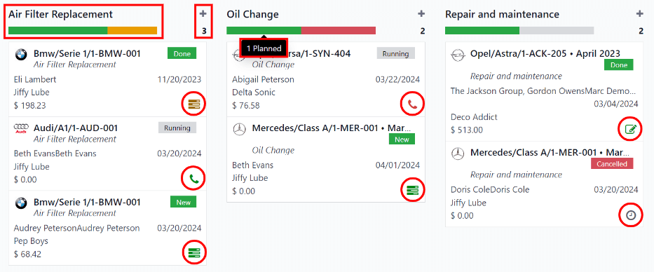 Kanban view