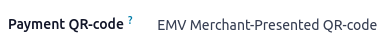Select EMV Merchant-Presented QR-code option