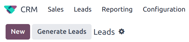 El botón Generar leads para usar la función de minado de leads.