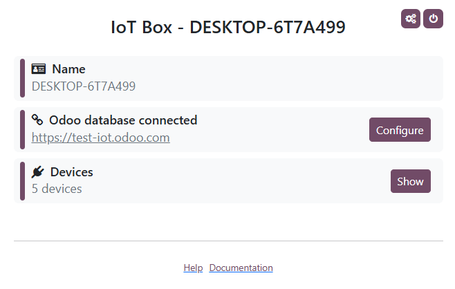 Pagina principale Windows virtual IoT