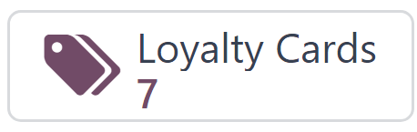 Botão inteligente de itens de programa no formulário do programa de fidelidade.