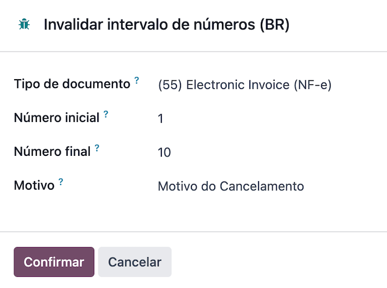 ตัวช่วยสร้างการทำให้ช่วงตัวเลขไม่สามารถใช้ได้ใน Odoo