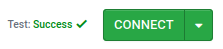 The connect button to access a database