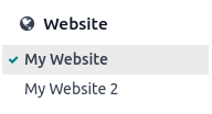 Afficher les pages par site web