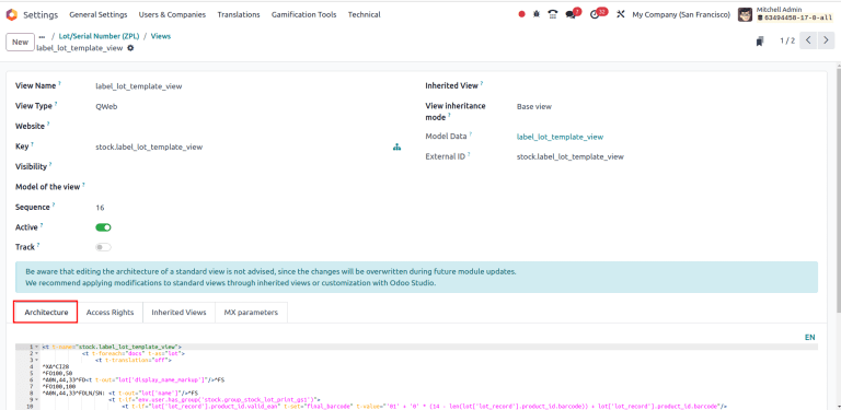 Zebra label configuration — Dokumentasi Odoo 18.0