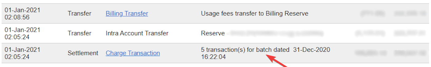 Partia rozliczeniowa wyciągu Authorize.Net
