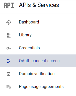 Menu wyboru zgody OAuth Google.