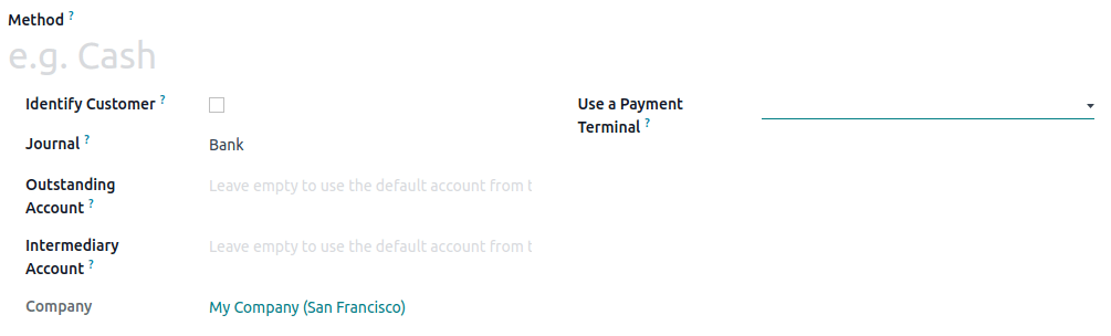 Skapa en ny betalningsmetod för en POS.