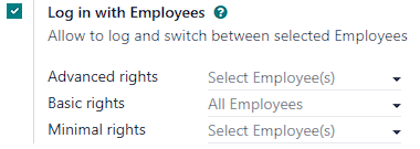 Enable multi-employee login in POS.