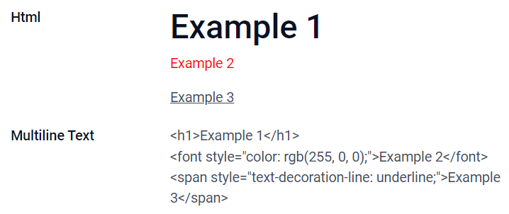 أمثلة على حقول Html بواجهات مختلفة