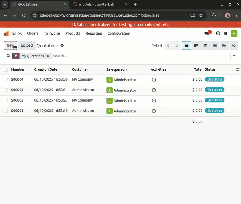 Change to a Python file being immediately visible