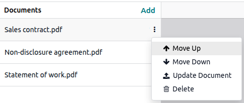 Sobre de documentos con dos documentos