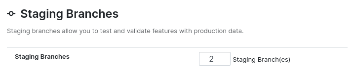 스테이징 브랜치 설정