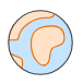 Geo-grafiek icoon