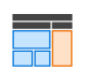 Treemap-grafiek icoon