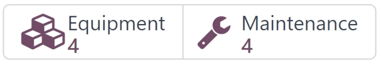 Slimme knoppen Apparatuur en Onderhoud op het apparatuurcategorieformulier.