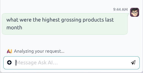 An Agent analyzing a user request.