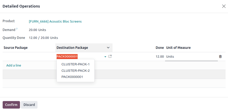 Assign a package to "Destination Package" field.