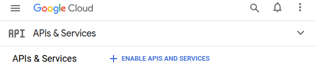 Enable APIs and Services on the API Project.