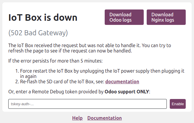 The Remote Debugging password generation window.