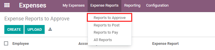 Reports to validate are found on the Reports to Approve page.