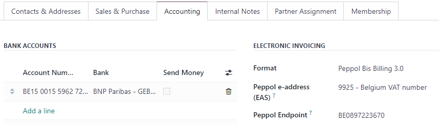 Select an EDI format for a specific customer