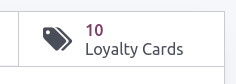 Program items smart button on the loyalty program form.