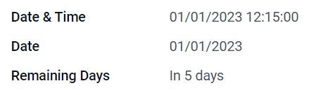 Ejemplos de los campos de fecha y hora con diferentes widgets