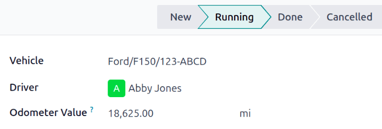 The stages as seen from the service form.