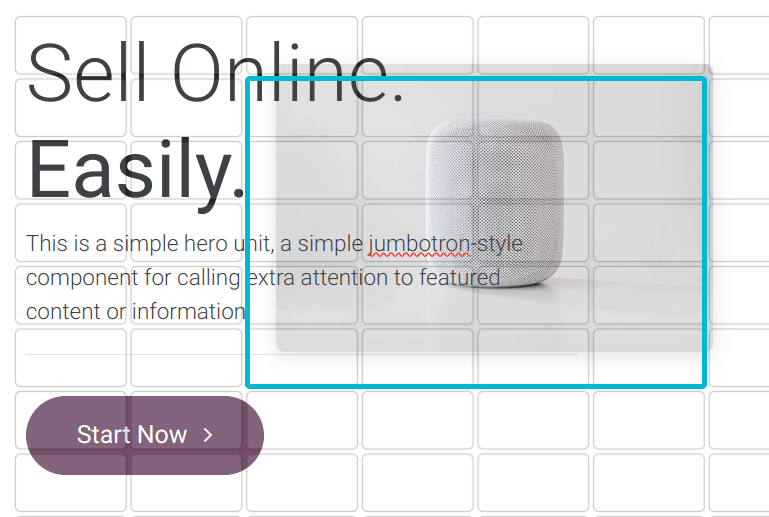 Cuando se selecciona el diseño de tabla puede elegir una imagen y arrastrarla y soltarla a donde la necesite.